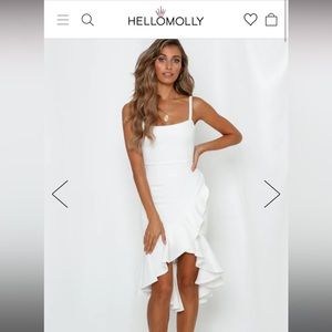 Hello Molly - Hard To Be Cool Midi Dress White